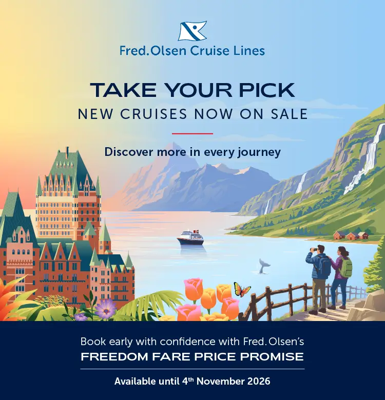 Fred. Olsen’s January to June 2028 sailings view collection